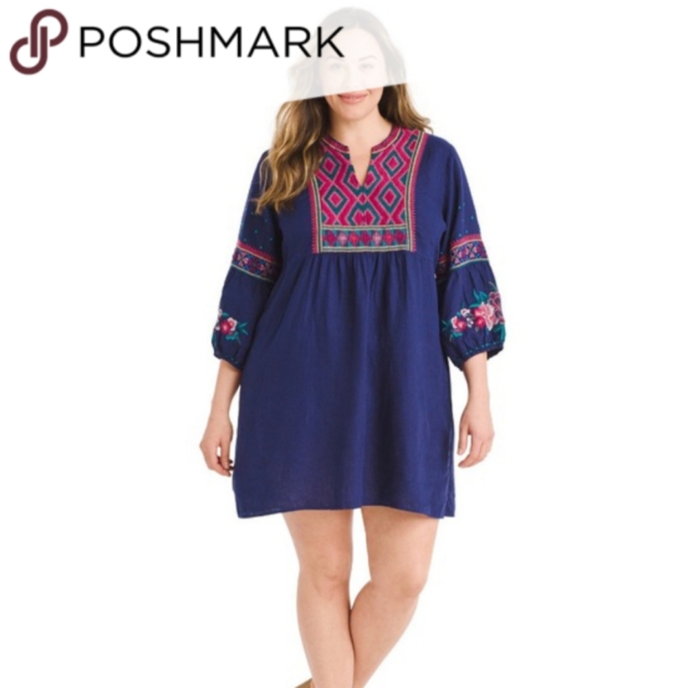 Johnny Was Shirt/Dress 100% Linen